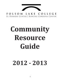 Community Resource Guide