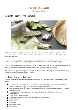 Simple Sugar-Free Snacks
