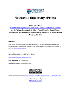 Newcastle University ePrints