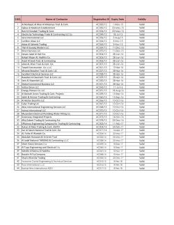 D Garde Approved Contractors List on14 3 2015 (Updated)