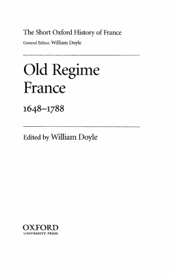 Old Regime - BIROn - Birkbeck Institutional Research Online