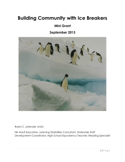 Building Community with Ice Breakers