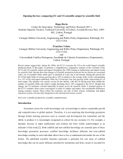 1 Opening the box: comparing EU and US scientific output by