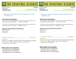 Proper Nourishment - Crossroads Church