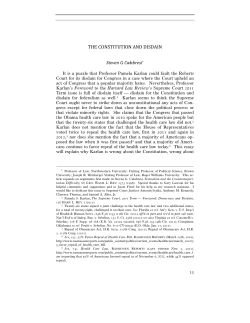 the constitution and disdain