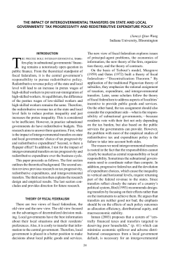 the impact of intergovernmental transfers on state and local