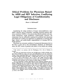 Legal Obligations of Confidentiality