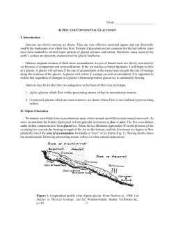 alpine and continental glaciation