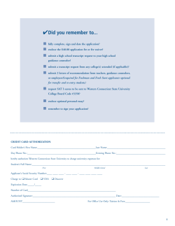 CREDIT CARD AUTHORIZATION: Card Holder`s First Name: Name: