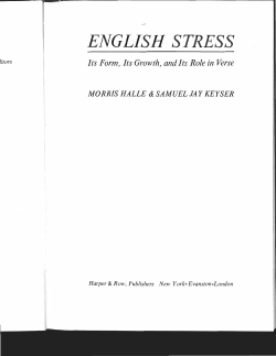 A theory of meter - UCLA Linguistics