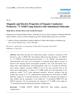 Magnetic and Electric Properties of Organic Conductors Probed by