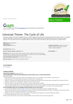 Universal Theme: The Cycle of Life