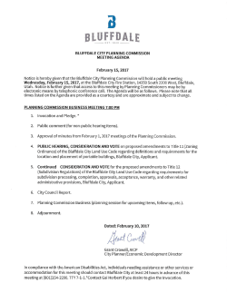 Minutes - Bluffdale City