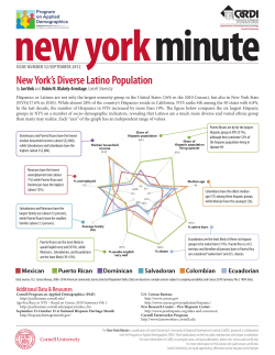 New York`s Diverse Latino Population