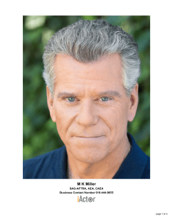 Pdf Resume - Sag Aftra