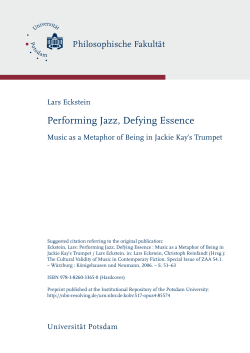 Performing jazz, defying essence : music as a