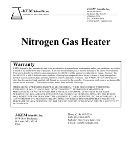 Nitrogen Gas Heater - J