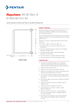 MIJB-864-A - Pentair Thermal Management