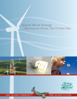 Island Wind Energy - Government of PEI