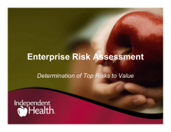 Enterprise Risk Assessment