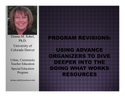 Program Revision Resources