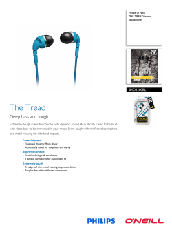 SHO2200BL/28 Philips THE TREAD in ear headphones