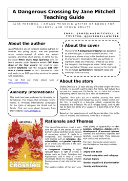 Teaching guide for A Dangerous Crossing