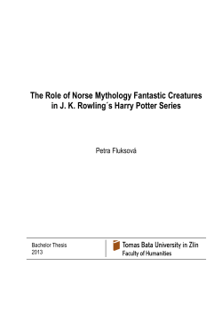 The Role of Norse Mythology Fantastic Creatures in JK Rowling&acute;s