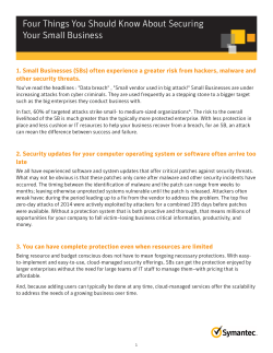 Four Things You Should Know About Securing Your