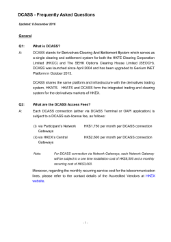 DCASS - Frequently Asked Questions