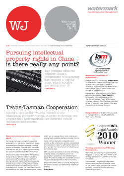 Pursuing intellectual property rights in China