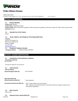 Pride Lithium Grease