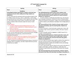 12th Grade English Language Arts Bundle 2