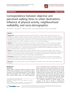 Correspondence between objective and perceived walking times to