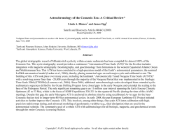 Astrochronology of the Cenozoic Era: A Critical Review, #40443