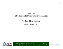 Solar Radiation