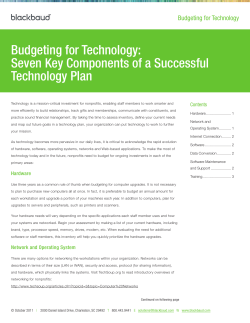 Budgeting for Technology: Seven Key Components of a Successful