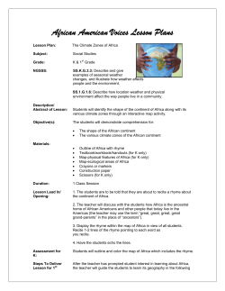 The Climate Zones of Africa - socialsciences dadeschools net