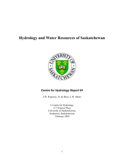 Hydrology And Water Resources Of Saskatchewan. (2005)