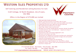 Self Catering and Residential Letting Business For Sale Croft
