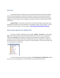 Overview What Counts Against Your Mailbox Size