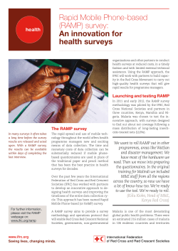 Rapid Mobile Phone-based (RAMP) survey: An innovation for health