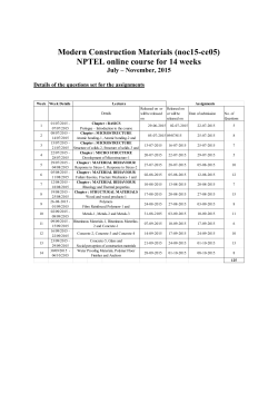 Assignments