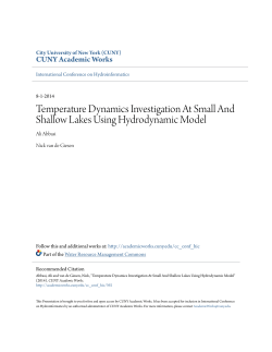 Temperature Dynamics Investigation At Small And Shallow Lakes