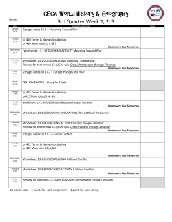 HW CECA Q3Week 1,2 - TeacherWeaver.com