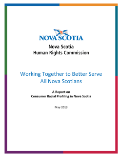 Working Together to Better Serve All Nova Scotians
