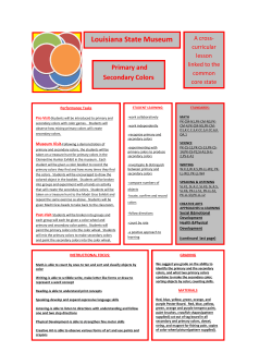 Primary and Secondary Colors