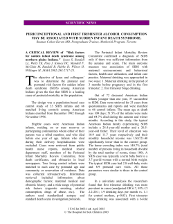 Risk factors for sudden infant death syndrome among