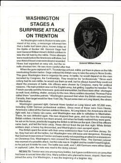 Battle of Trenton Worksheet