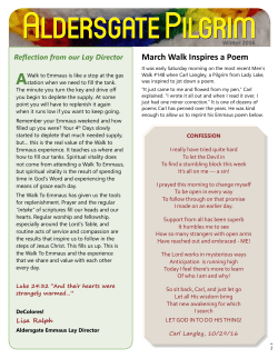 The Aldersgate Pilgrim - Winter 2016